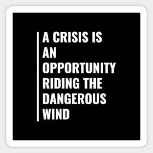 A Crisis is an Opportunity Magnet